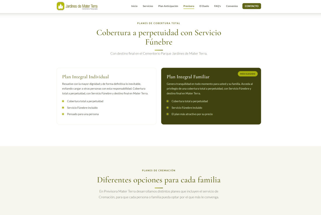 Servicios de Mater Terra